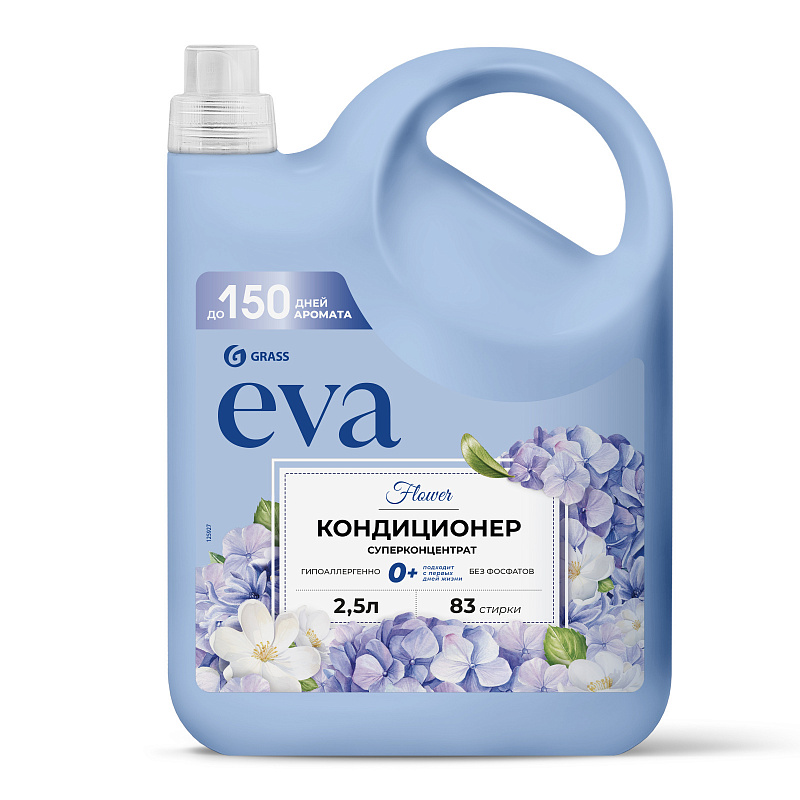 кондиционер для белья концентрированный "eva" flower (канистра 2,5 л) 