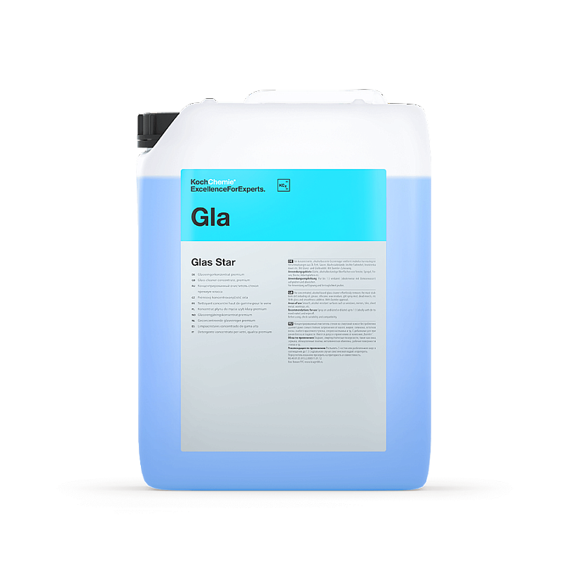 GLAS STAR - Концентрат для чистки стекла и других твёрдых спиртоустойчивых поверхностей (10 л)